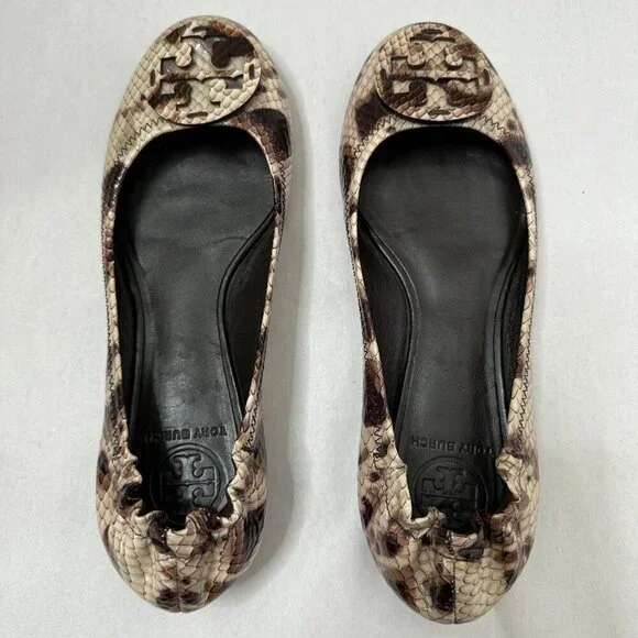 Tory Burch Snakeskin Pattern Flats - Picture 3 of 9